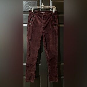 LOFT Crushed Velvet Mariner Trousers